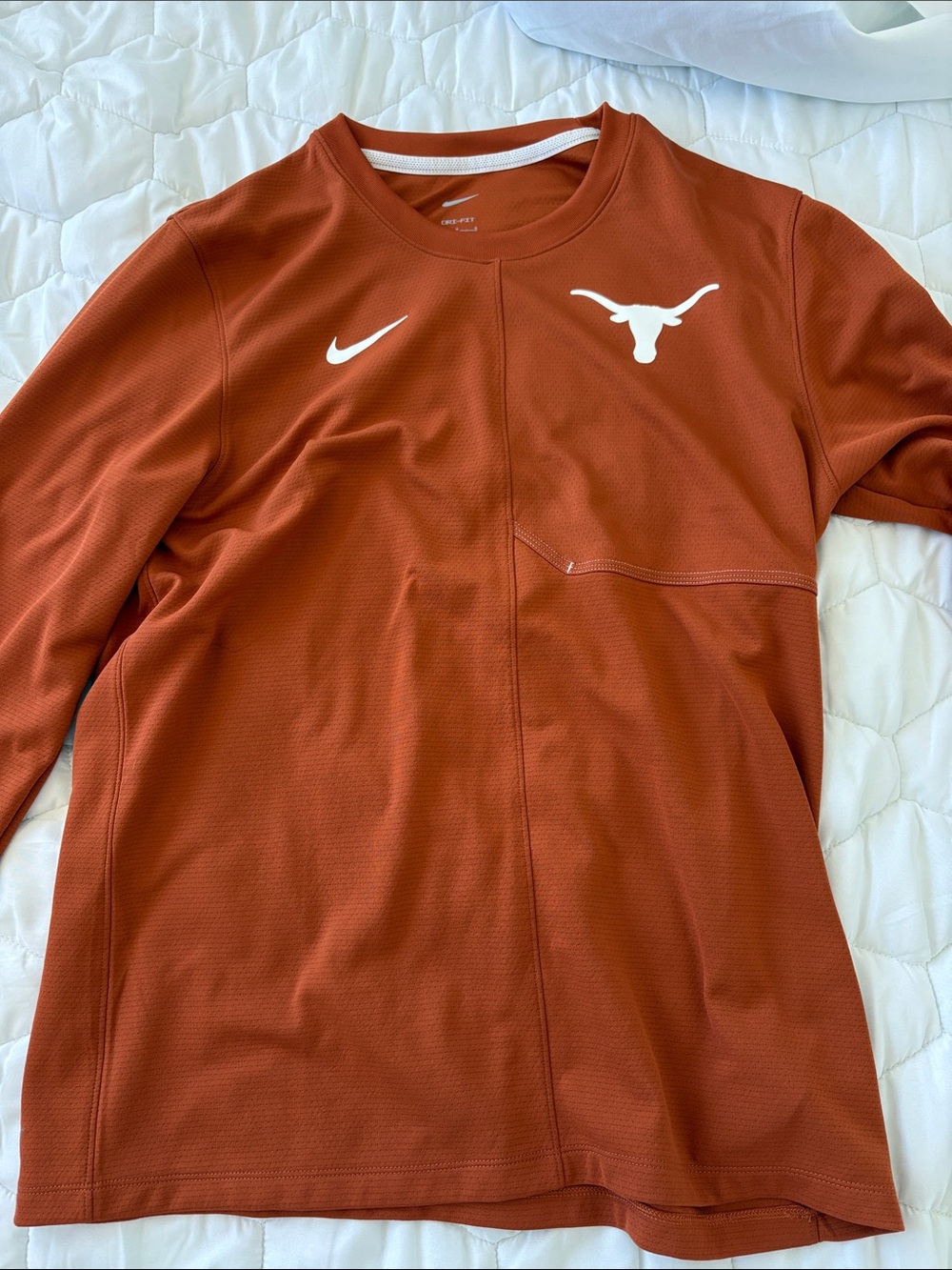 Nike Men's Long-Sleeve Burnt Orange Texas Longhorns Performance Shirt